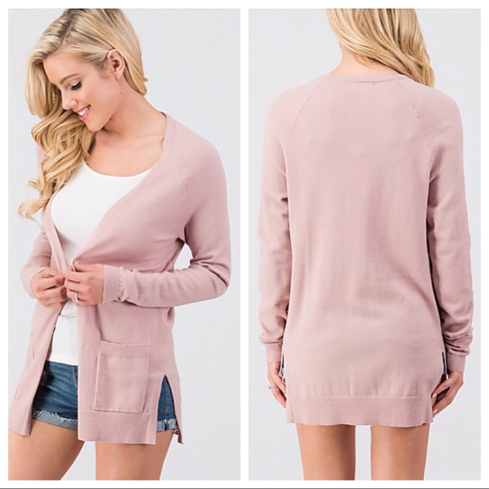 Simple Pink Cardigan